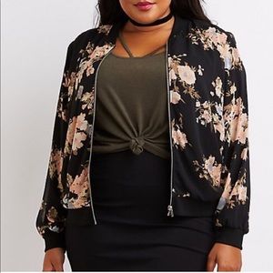 Floral Bomber Jacket | Charlotte Russe | 2x